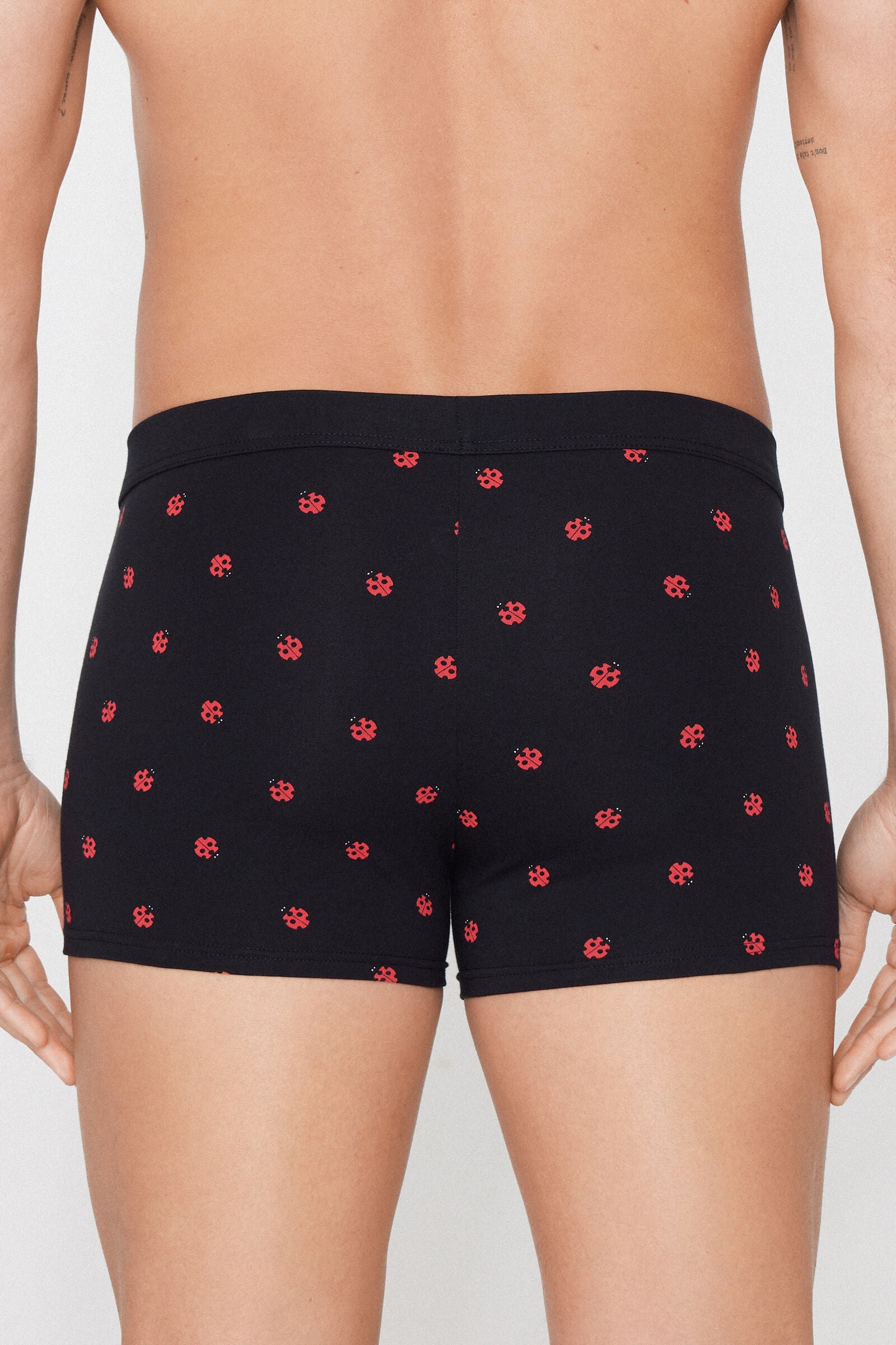 בוקסר כותנה עם הדפס