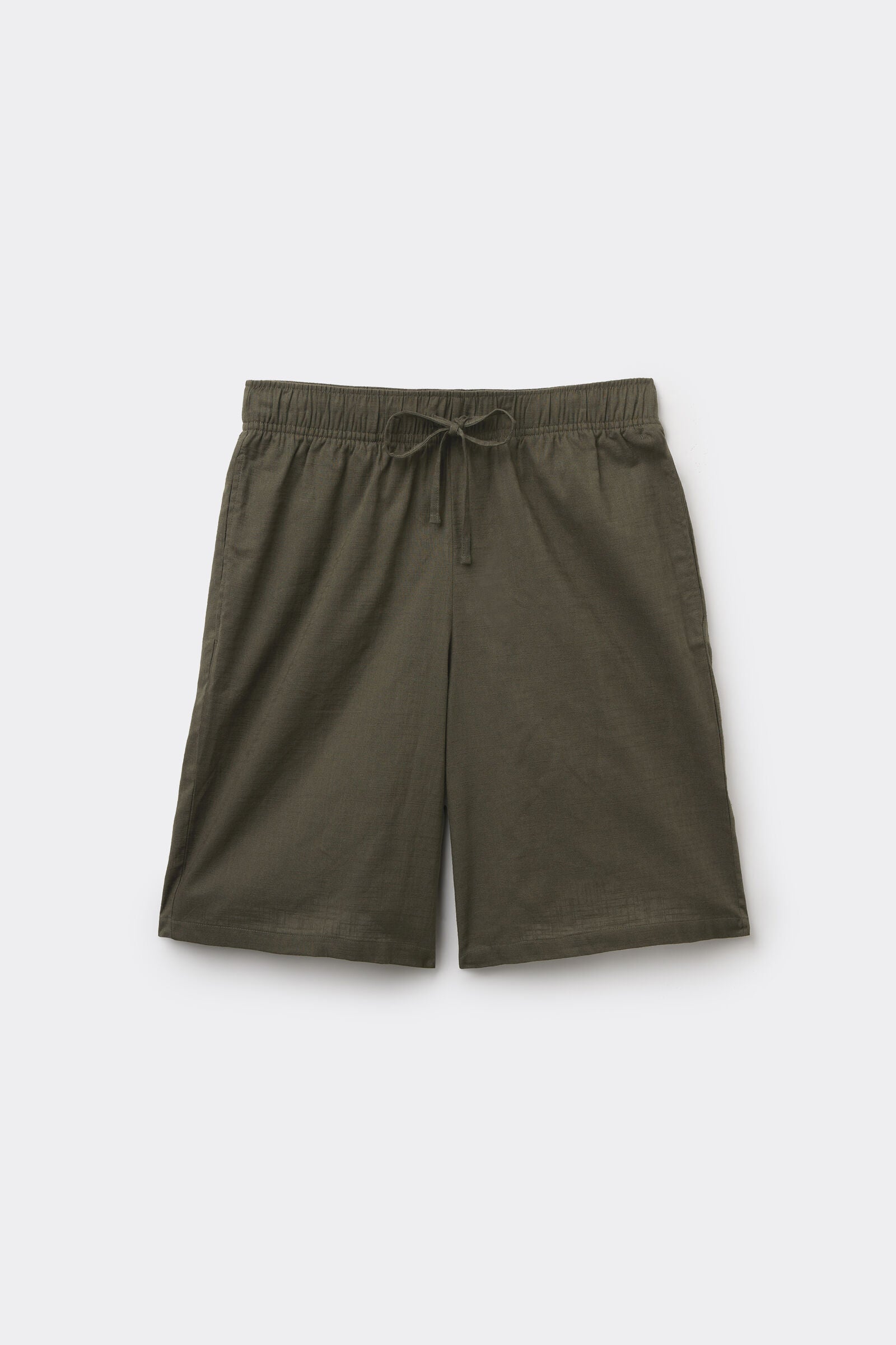 מכנסיים קצרים מבד קנבס כותנה