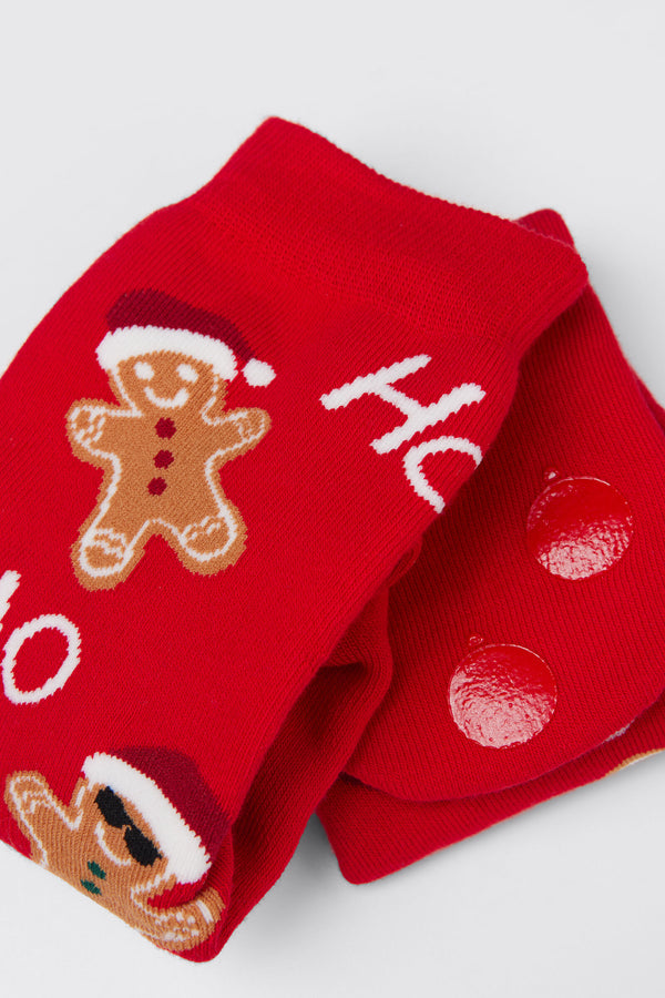 גרביים קצרות נגד החלקה Christmas