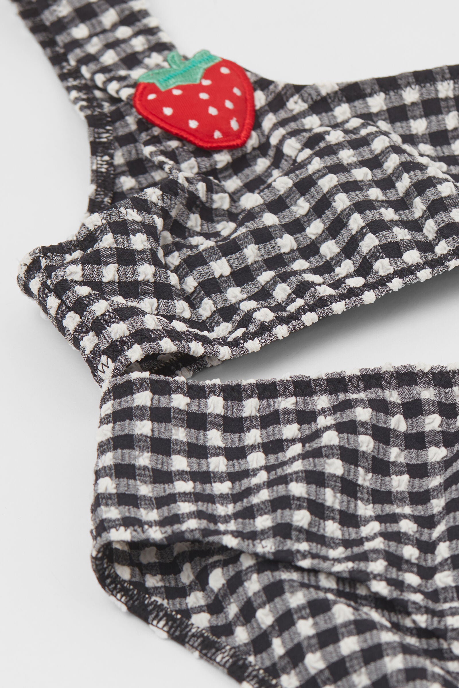 סט ביקיני עם הדפס Gingham