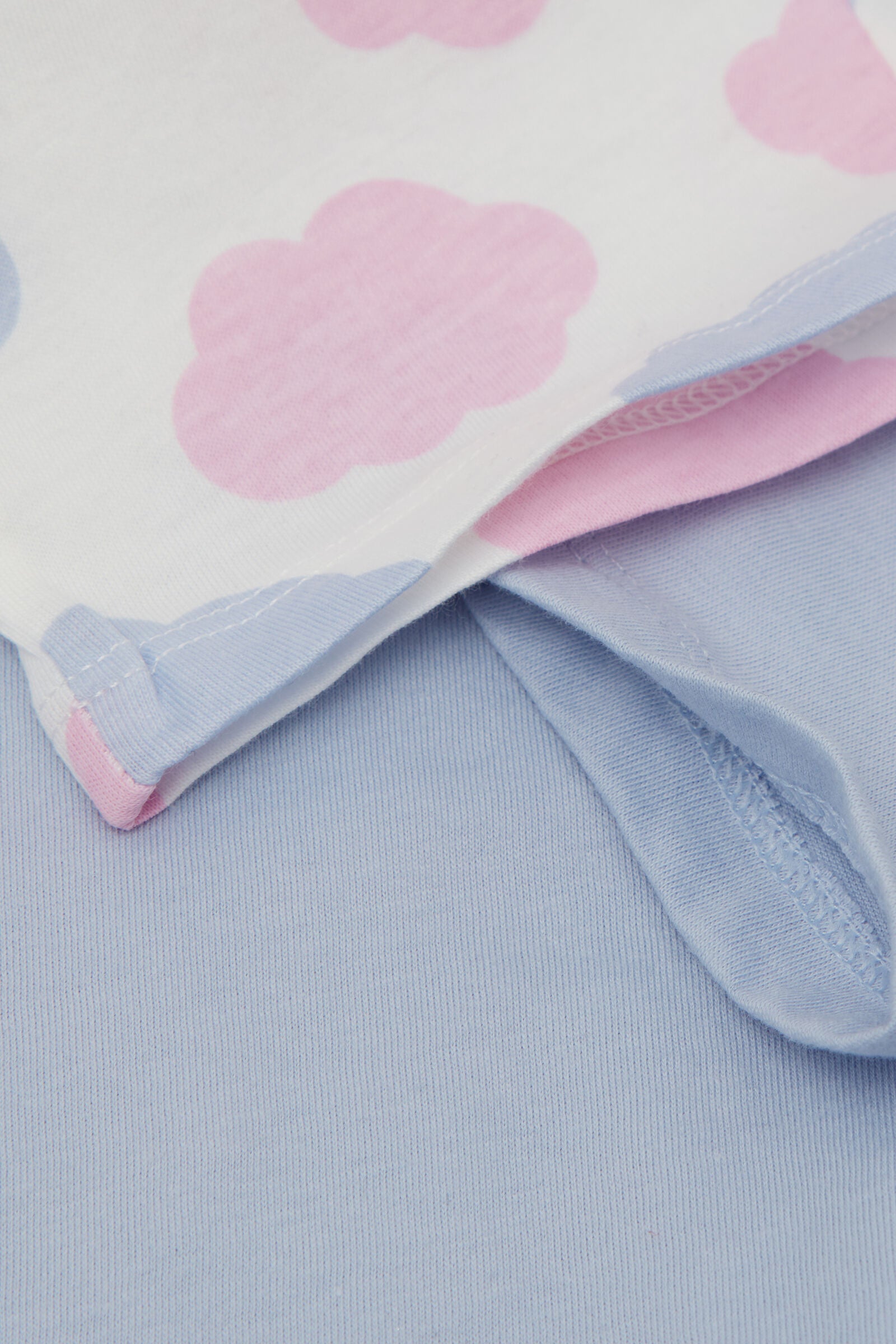 סט פיג'מה כותנה לילדות Cloud