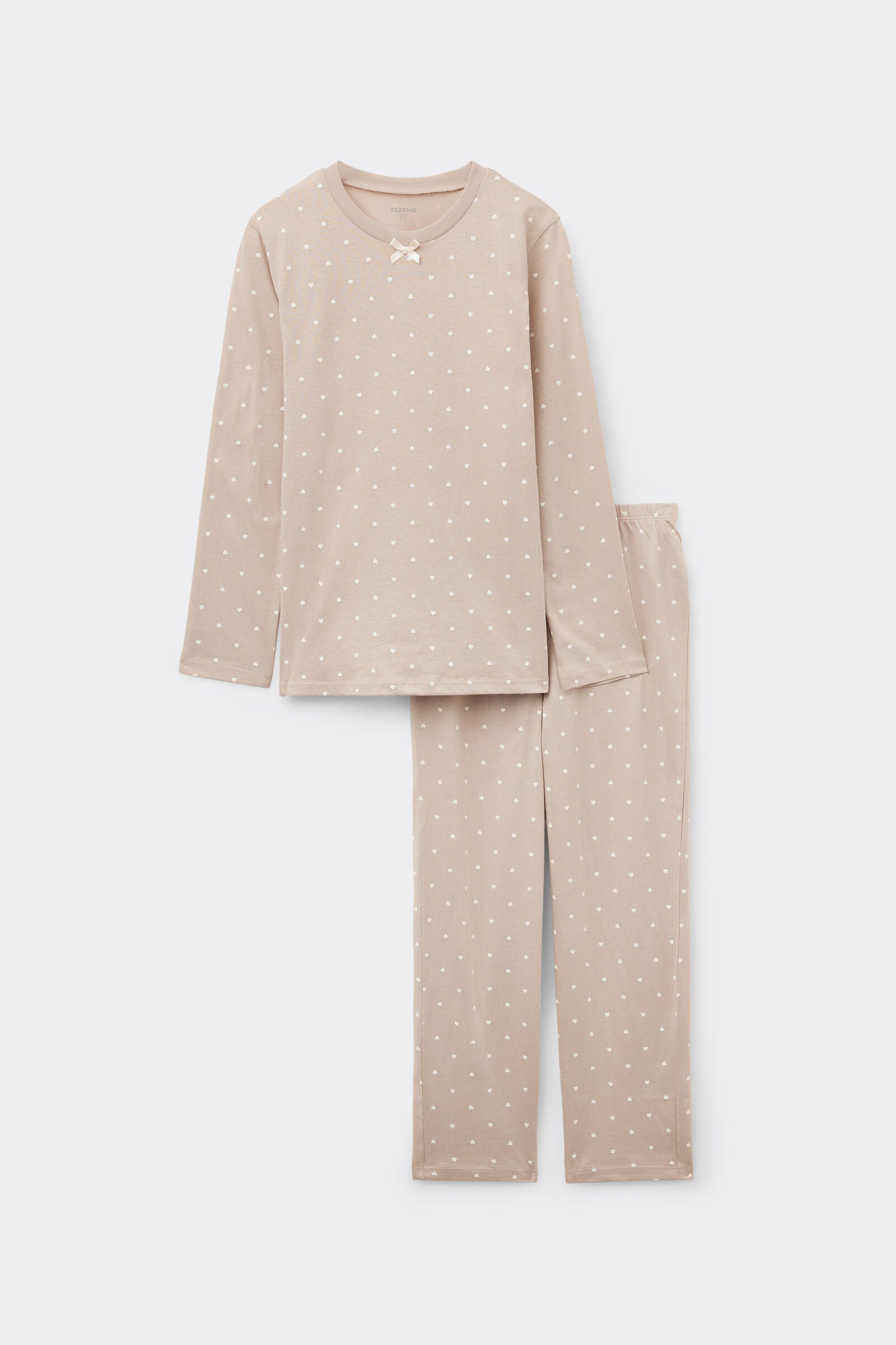 פיג'מה ארוכה Cotton with Small Heart Girls