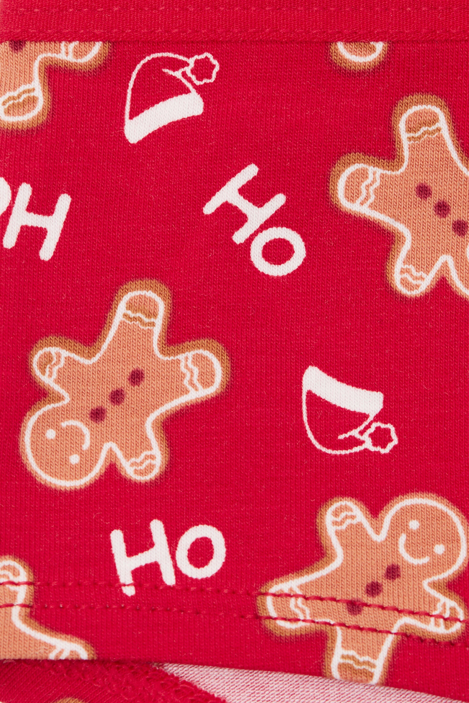 תחתוני כותנה צרפתיים לבנות Christmas Print