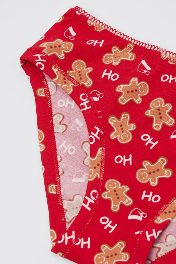 תחתוני כותנה Christmas Print