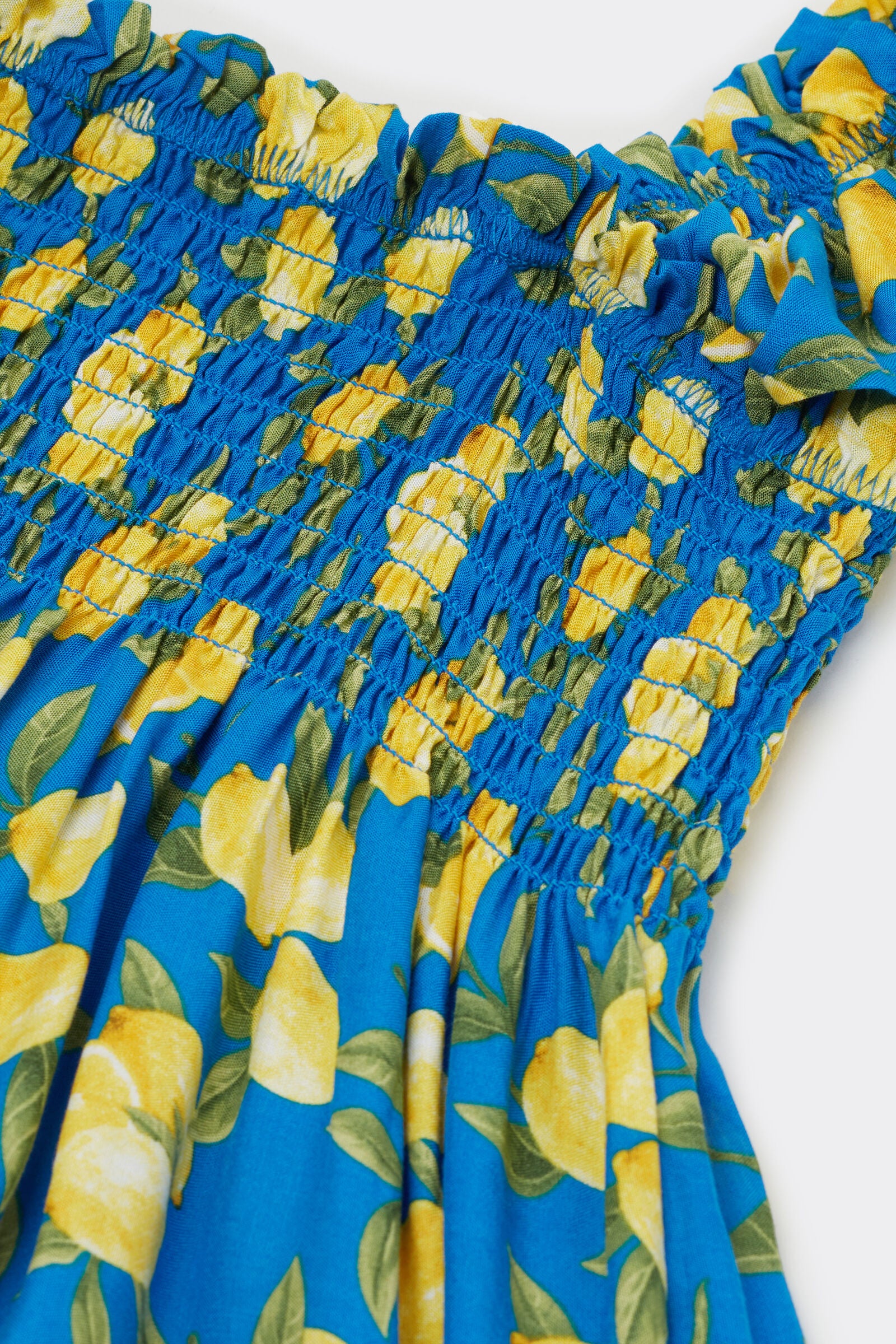 שמלת מיני  Smock  עם הדפס Sorrento Lemon