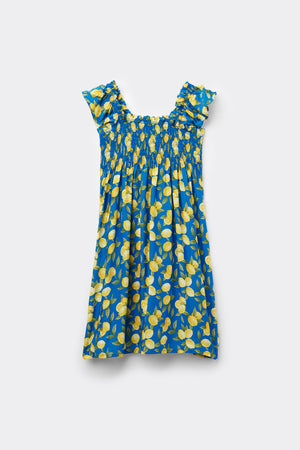 שמלת מיני  Smock  עם הדפס Sorrento Lemon