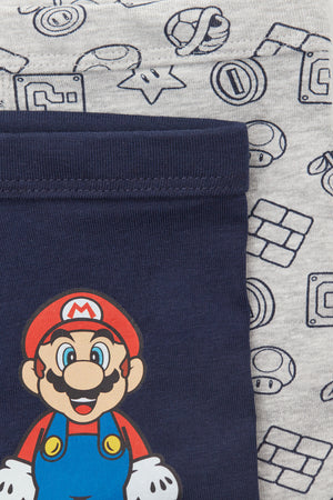מארז 2 תחתוני בוקסר עם הדפס Supermario