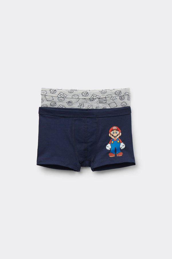 מארז 2 תחתוני בוקסר עם הדפס Supermario