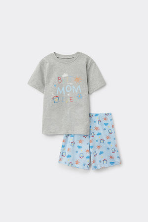 סט פיג'מה ג'רזי לילדים best Mom