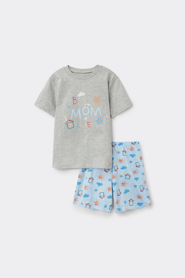 סט פיג'מה ג'רזי לילדים best Mom