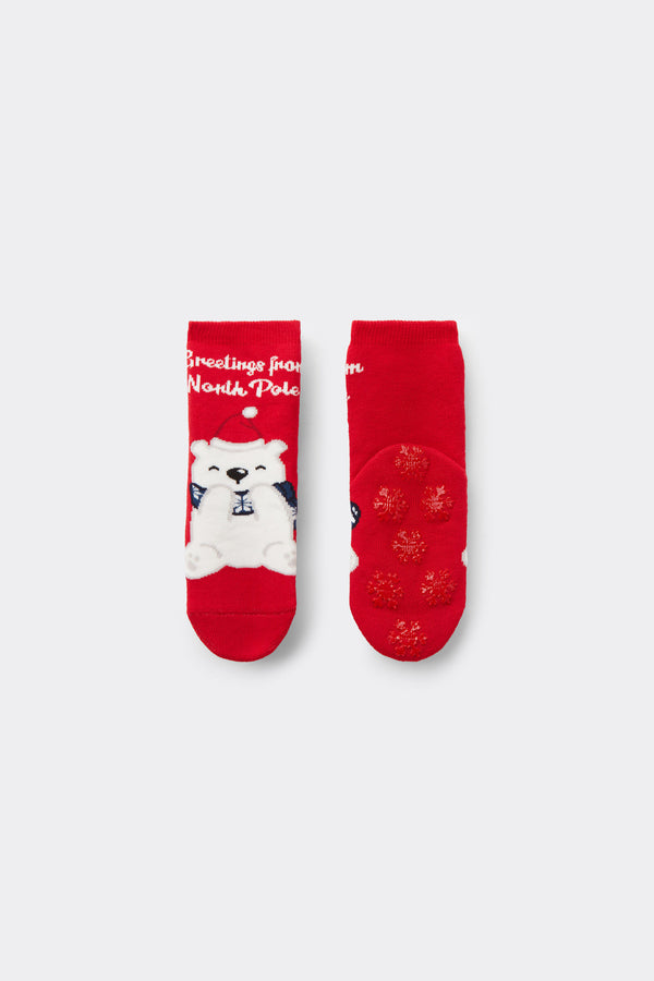 גברי יוניסקס קצרות נגד החלקה Christmas