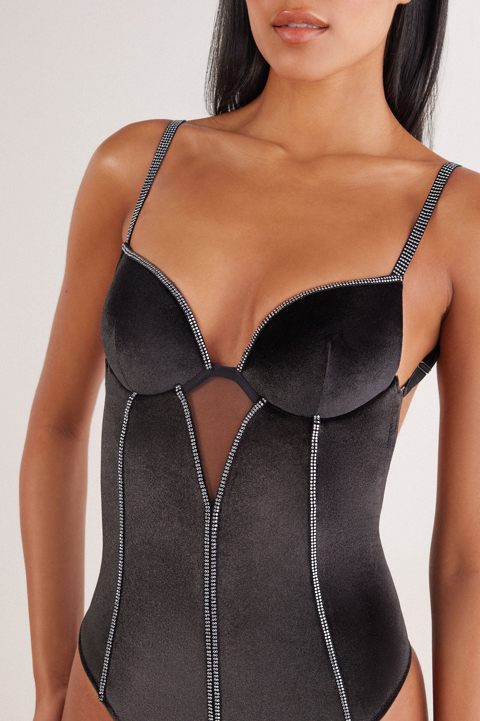 בגד גוף עם גב חשוף Girls Wanna Glisten