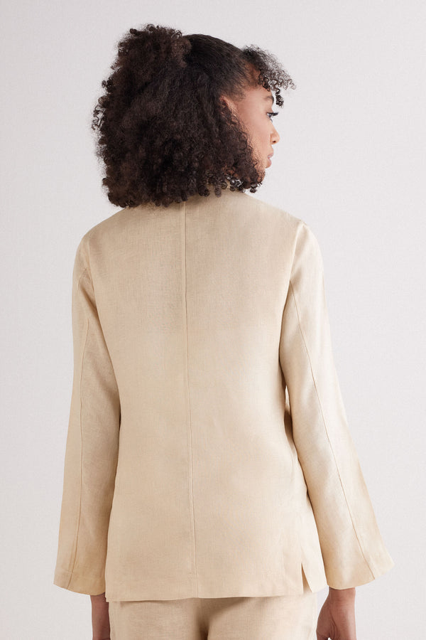 ג'קט בלייזר מבד פשתן The Pure Linen