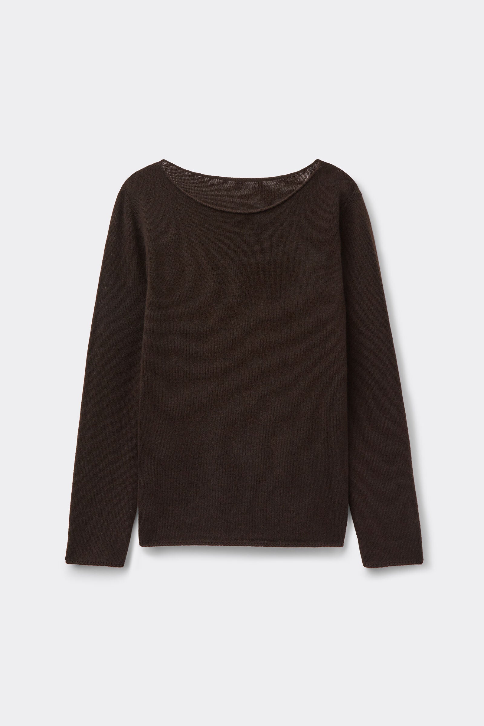 סריג קשמיר עם מחשוף סירה