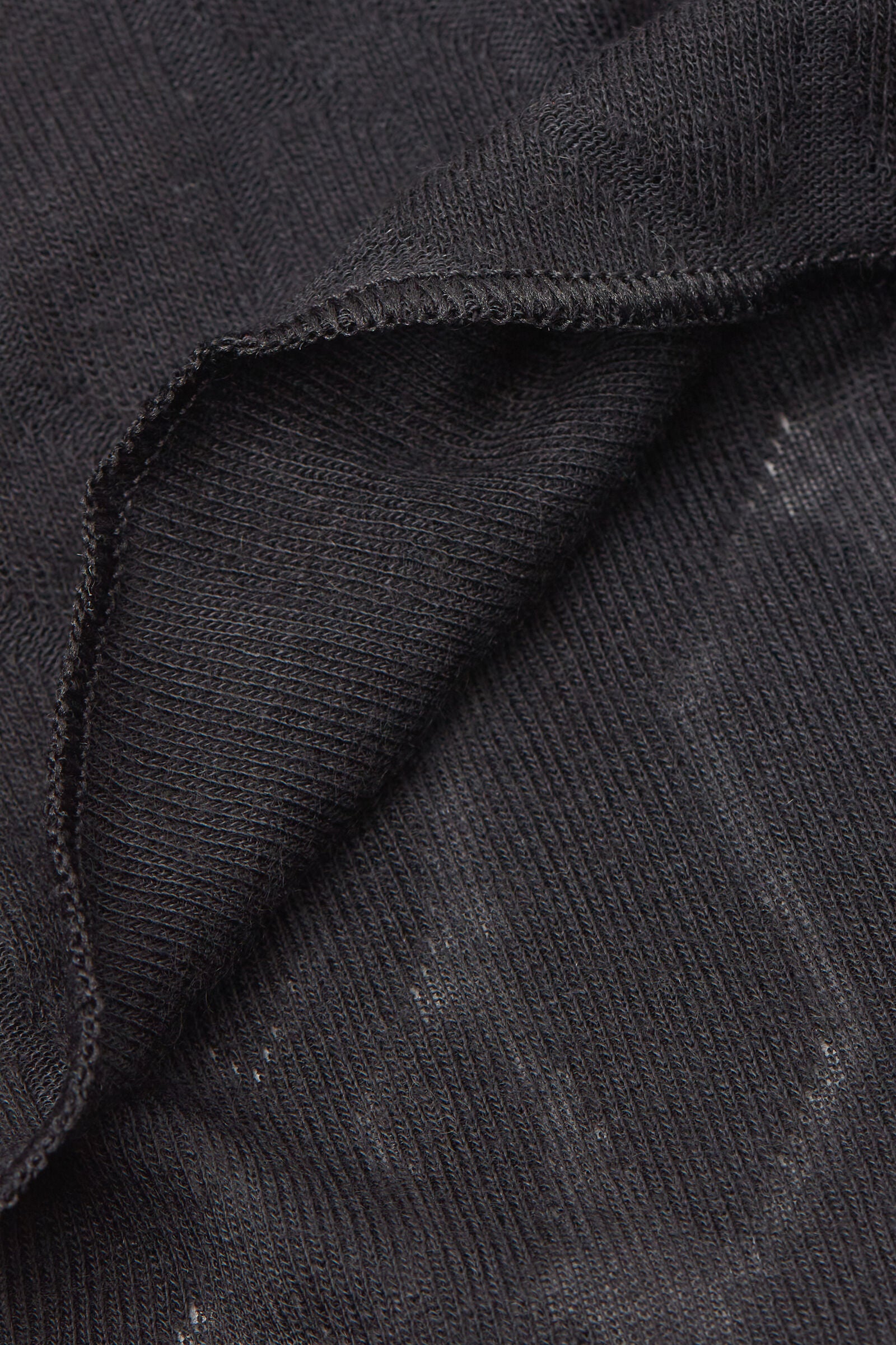 חולצה ארוכה עם מפתח סירה מבד מודאל וקשמיר Braided