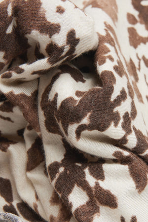 חולצה ארוכה Ultralight Modal and Cashmere בהדפס פרה
