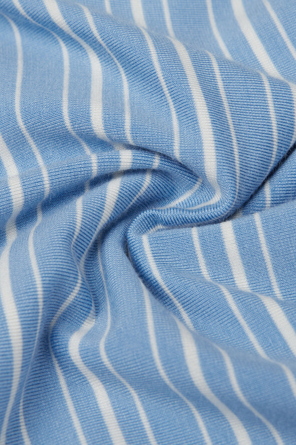חולצה ארוכה מפתח סירה Oxford Stripes