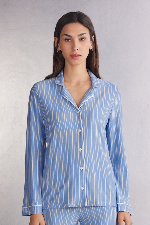 חולצה מכופתרת Oxford Stripes