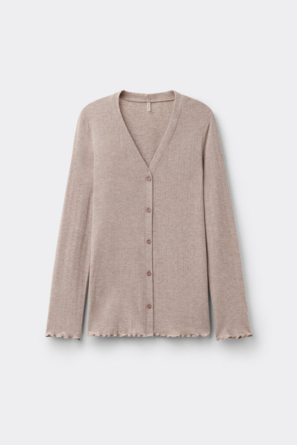 קרדיגן עם כפתורים Luxyury Softness Modal with Cashmere