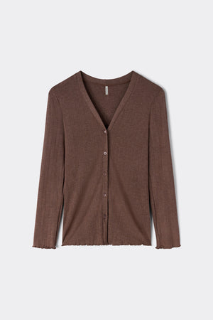 קרדיגן עם כפתורים Luxyury Softness Modal with Cashmere