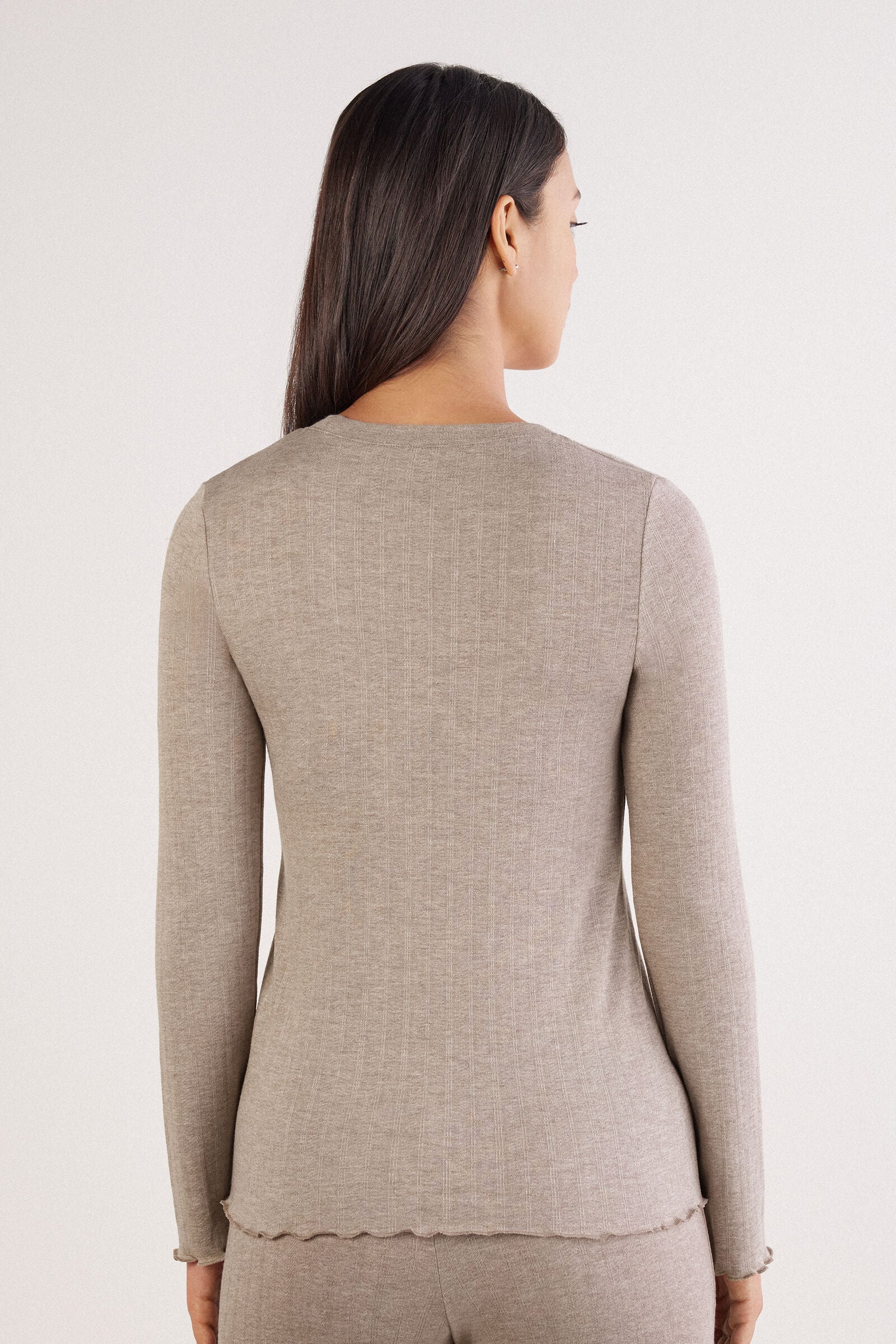 חולצה ארוכה Luxyury Softness Modal with Cashmere