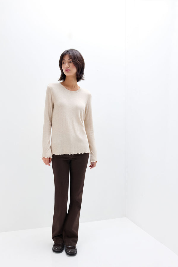 חולצה ארוכה Luxyury Softness Modal with Cashmere