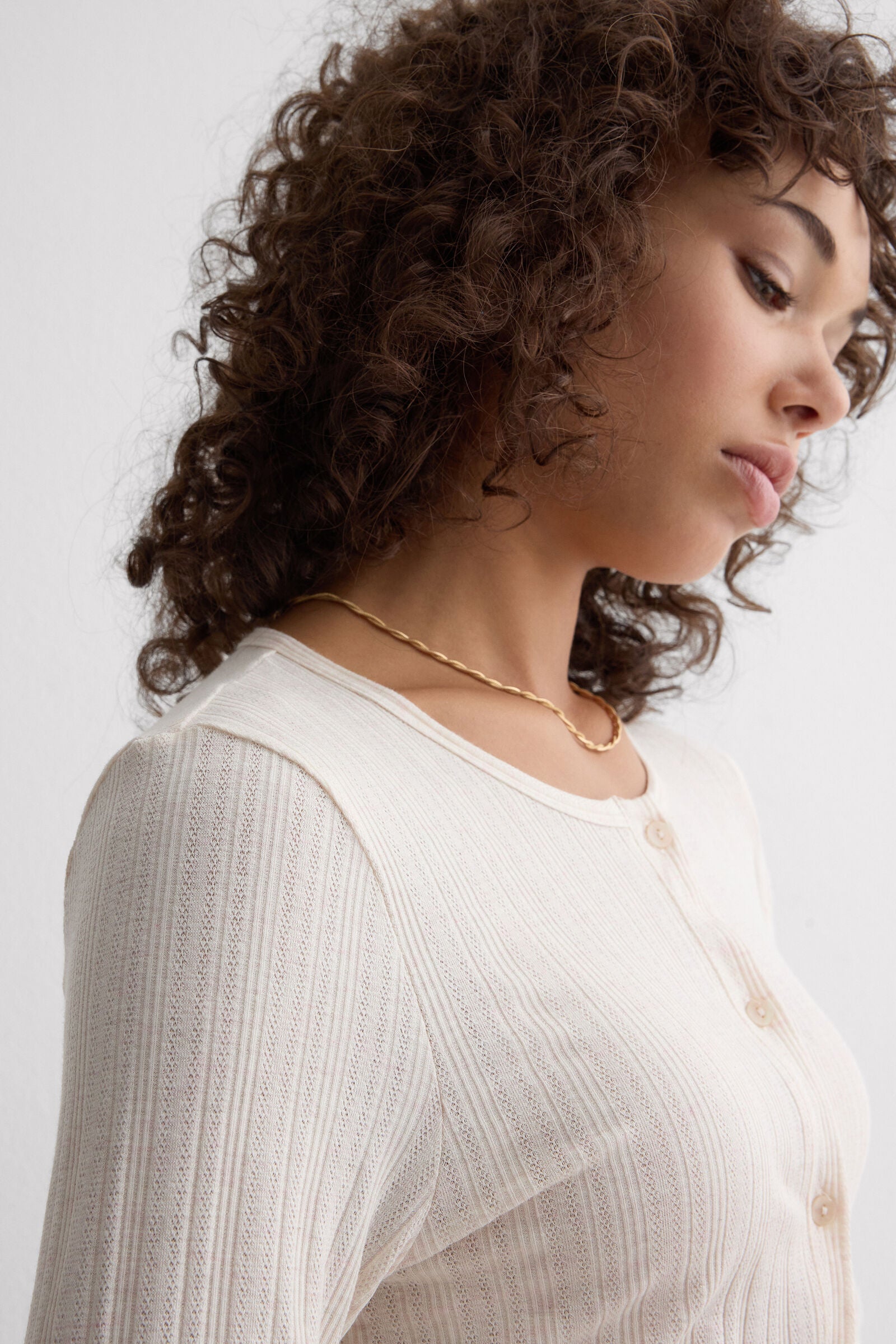 קרדיגן עם כפתרה SWEET Pointelle