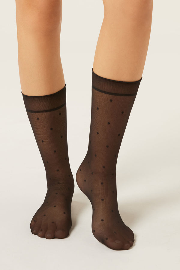 גרביים שקופים Polka Dot