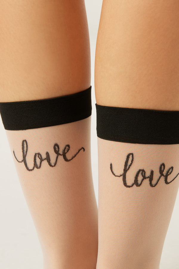 גרבי ניילון שקופות Love