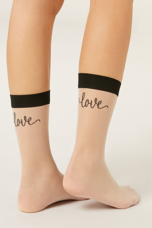 גרבי ניילון שקופות Love