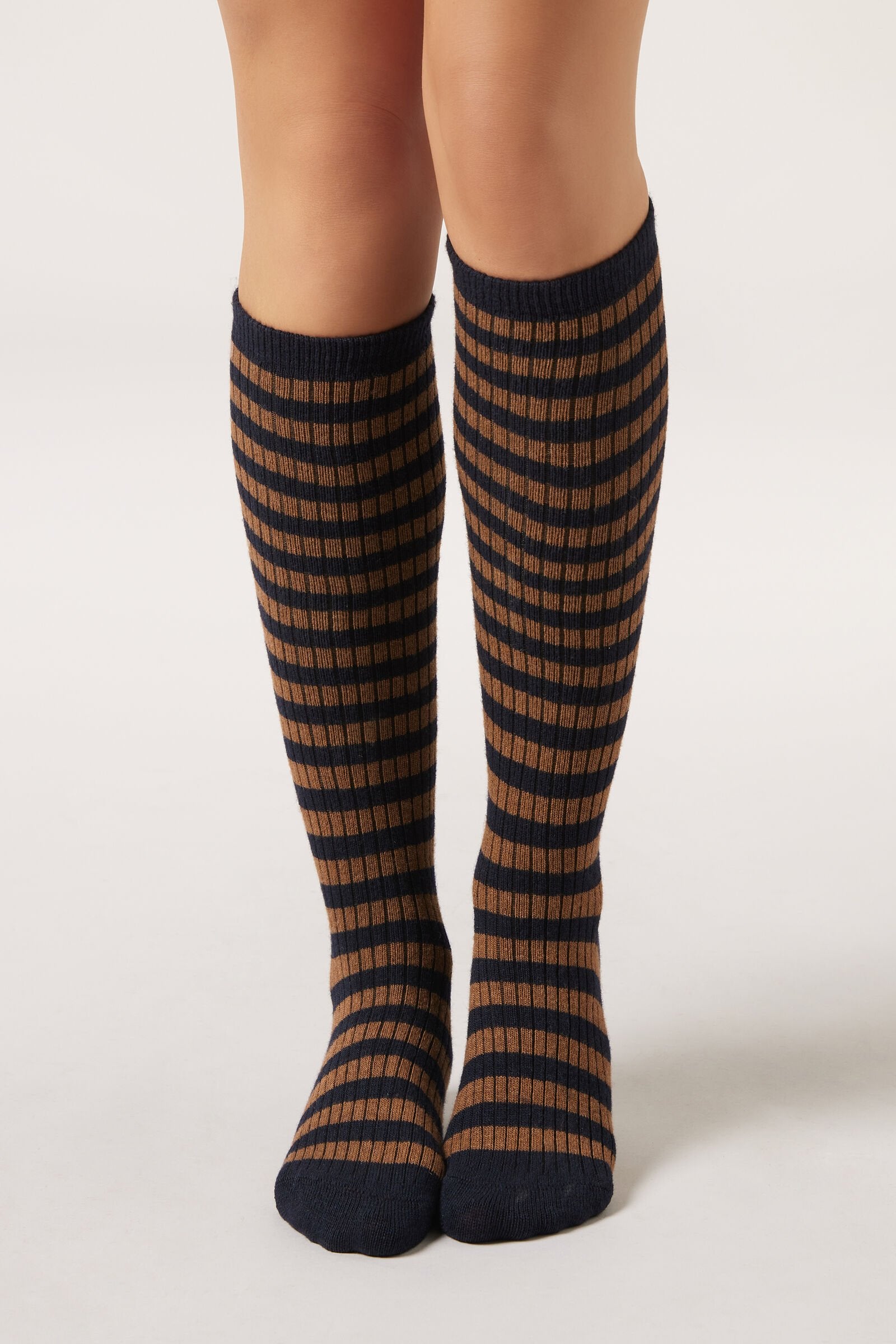 גרבי קשמיר פסים ארוכות