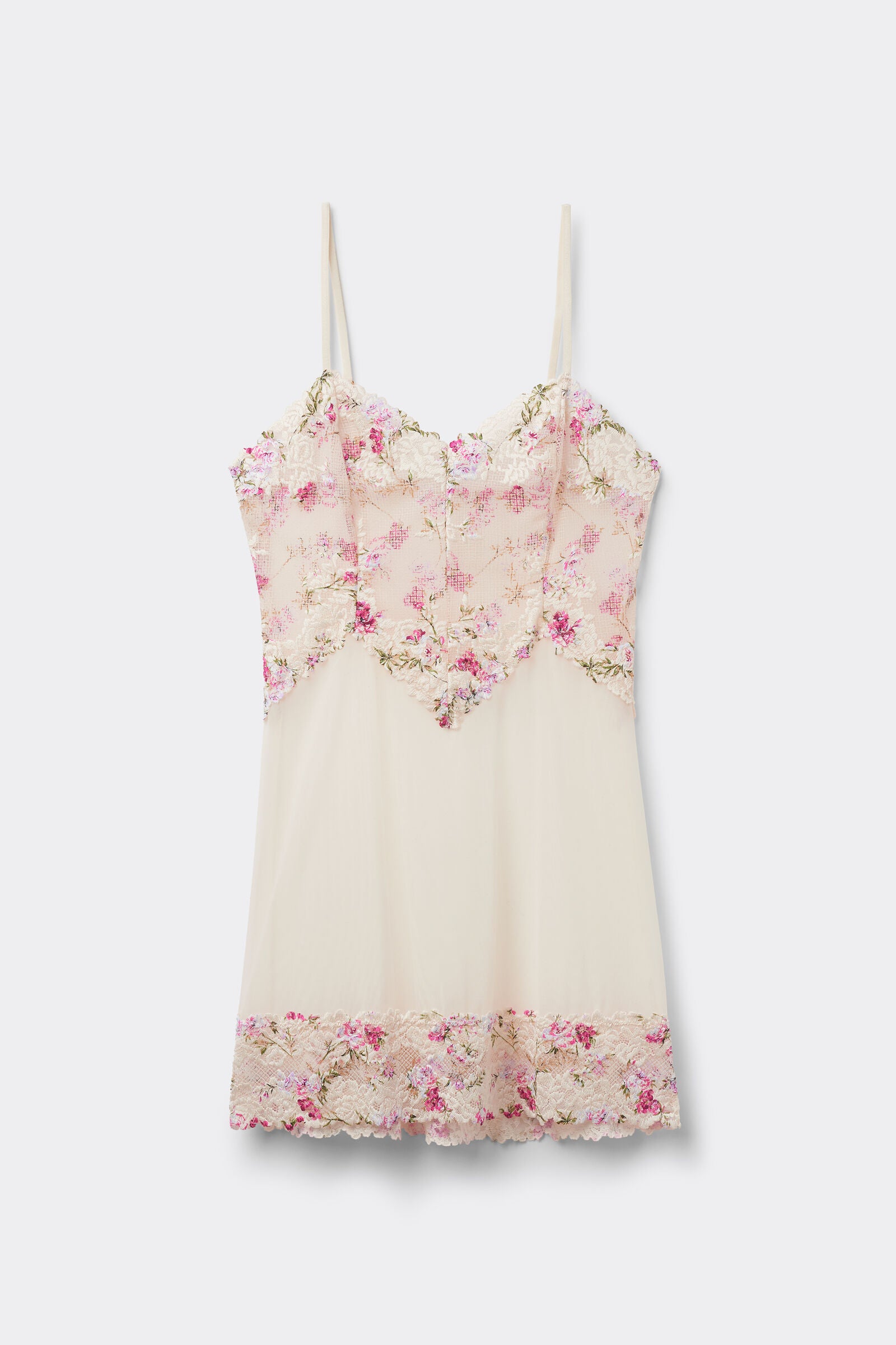 שמלת בייבידול טול ותחרה בהדפס PRETTY FLOWERS