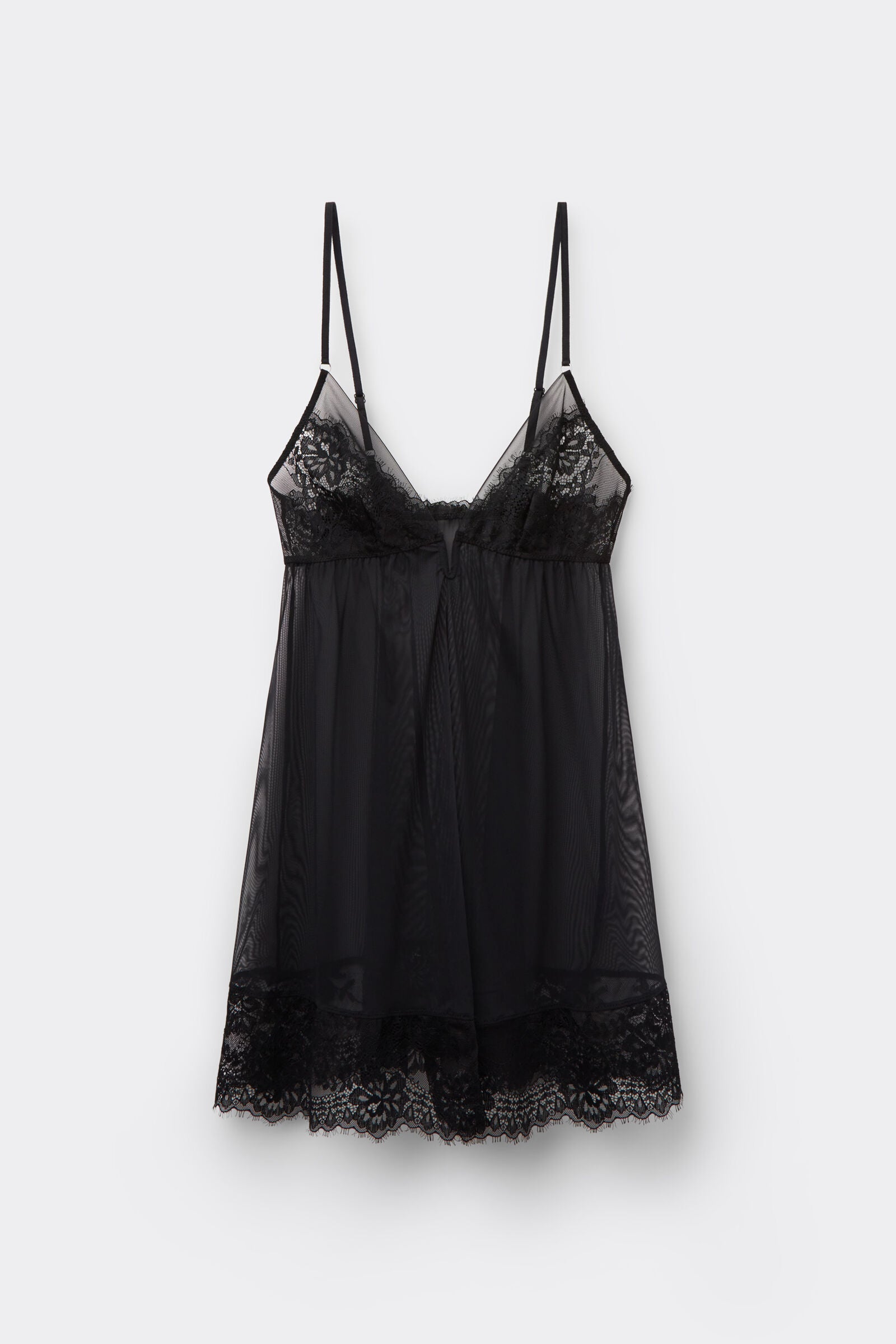 שמלת מיני טול ותחרה Sheer Glamour