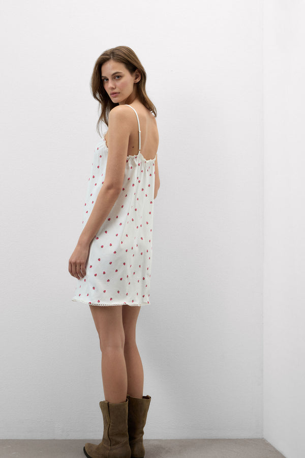 שמלת סליפ Sweet as a Berry Ultrafresh Cotton