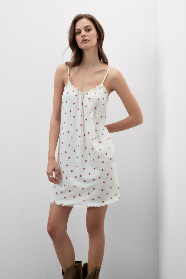 שמלת סליפ Sweet as a Berry Ultrafresh Cotton