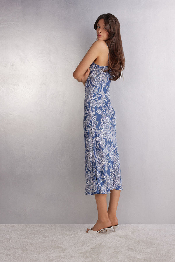 שמלת מידי Flower Paisley