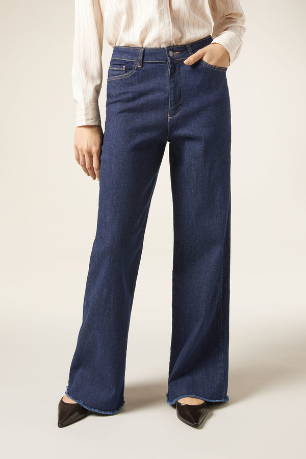 ג'ינס סטרץ' Wide Leg