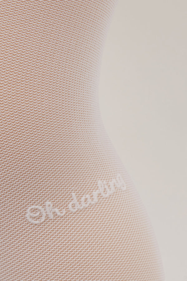 גרביונים שקופים לבנות עם הדפס Elegant