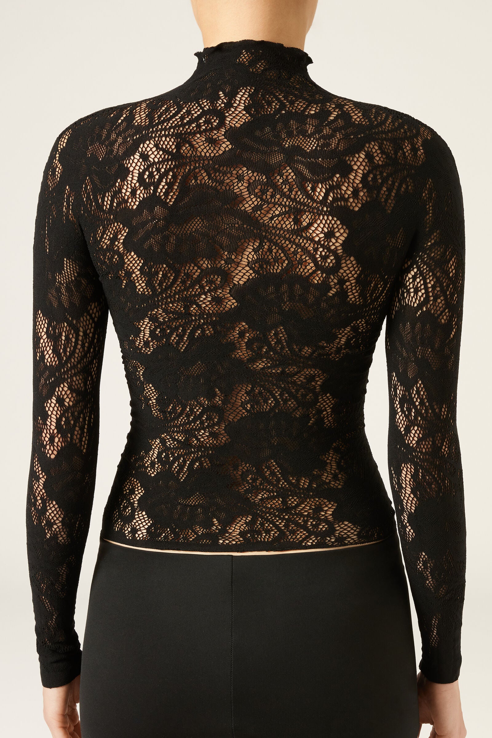 טופ תחרה פרחוני