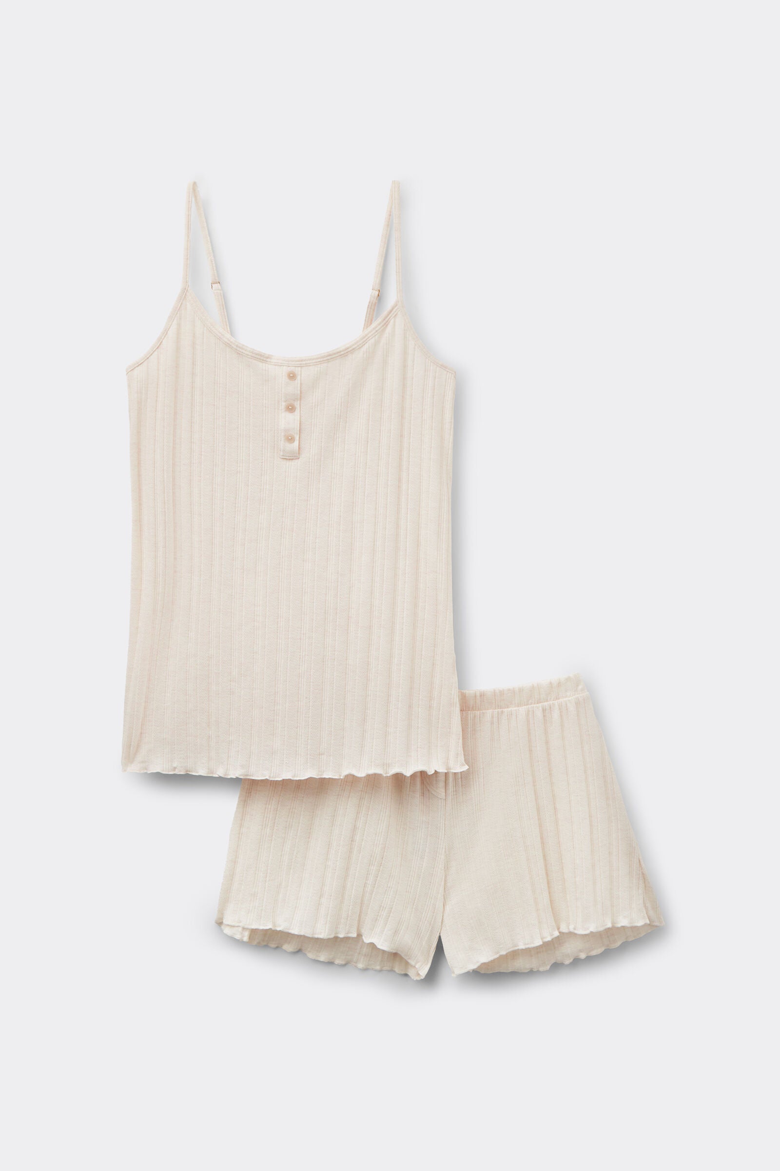 סט פיג'מה קצרה Sweet Pointelle