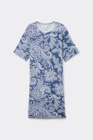כותונת לילה קצרה Flower Paisley