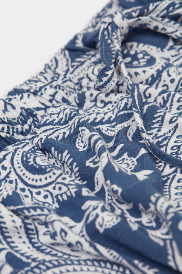 מכנסי במבוק קצרים Flower Paisley