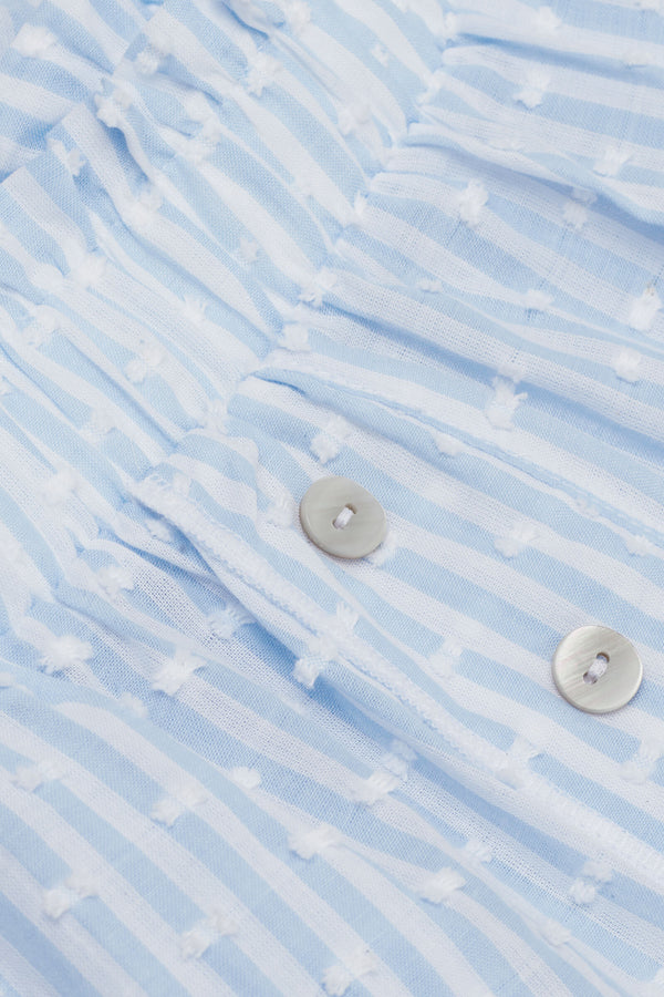 מכנסיים קצרים מבד קנבס כותנה Romantic Stripes