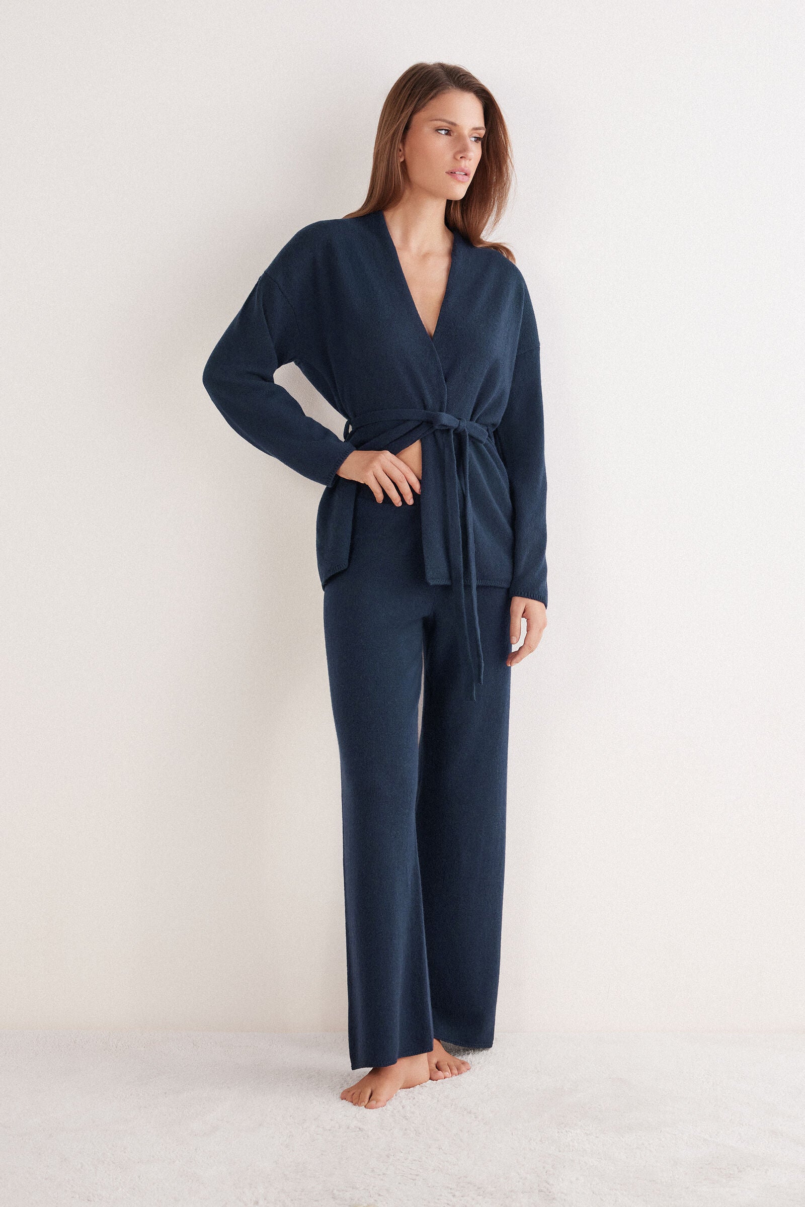 מכנסיים רחבים 100% Cashmere