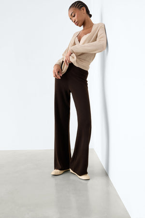 מכנסיים רחבים 100% Cashmere