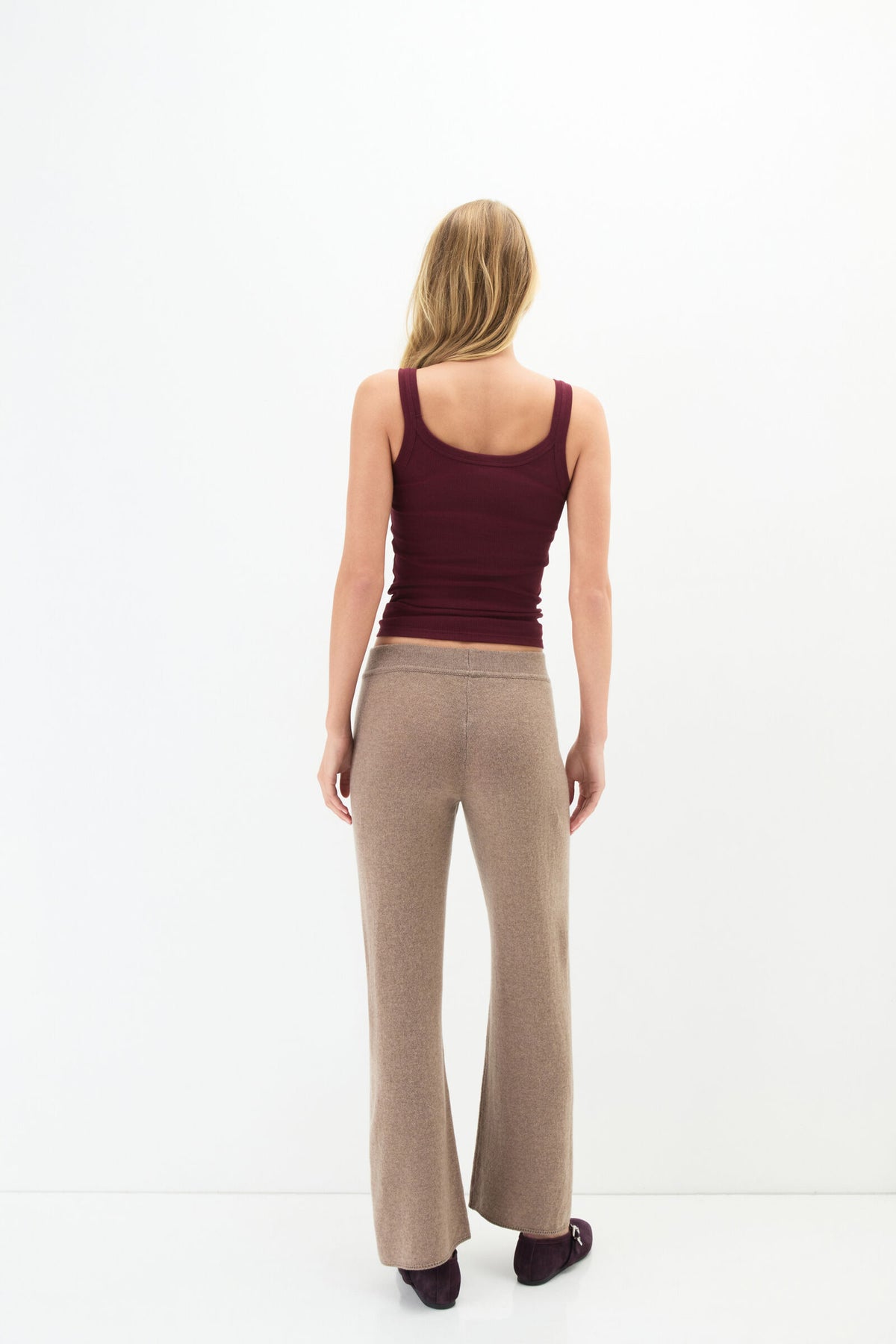 מכנסיים רחבים 100% Cashmere