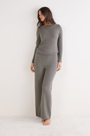 מכנסיים רחבים 100% Cashmere