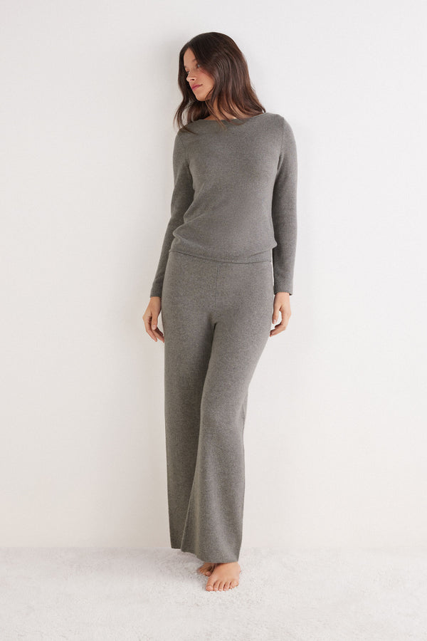 מכנסיים רחבים 100% Cashmere