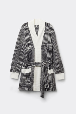 קרדיגן משבצות Royal Elegance