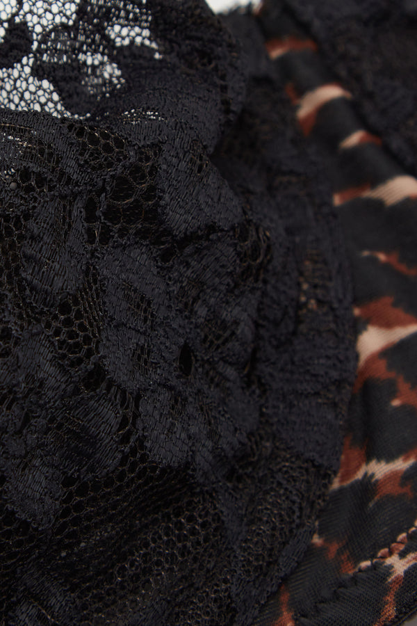 חזיית סטרפלס בלקונט Sensual Attitude Animal Print